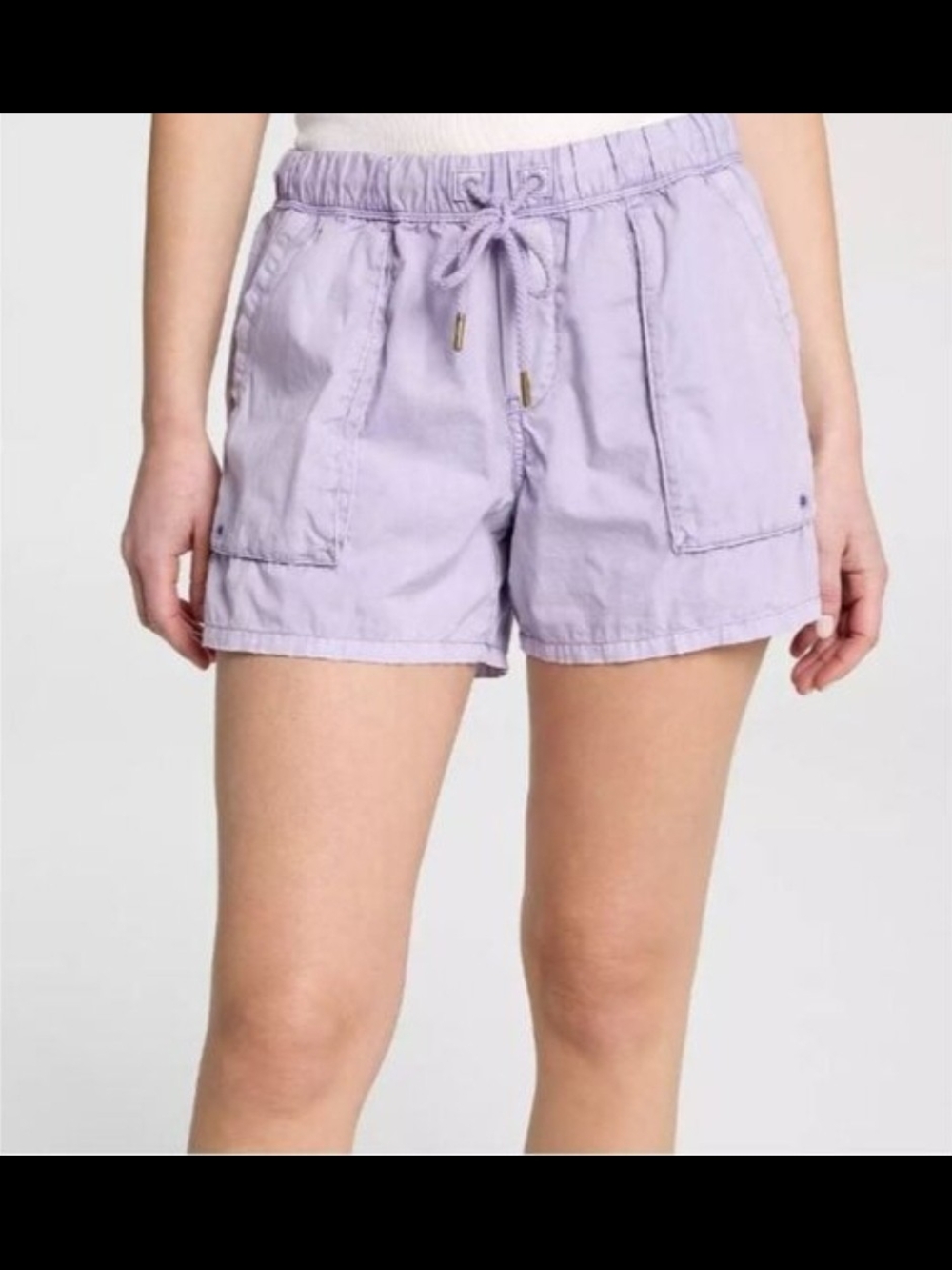 Alpine Design Light Lavender Drawstring Utility Shorts - Women Medium